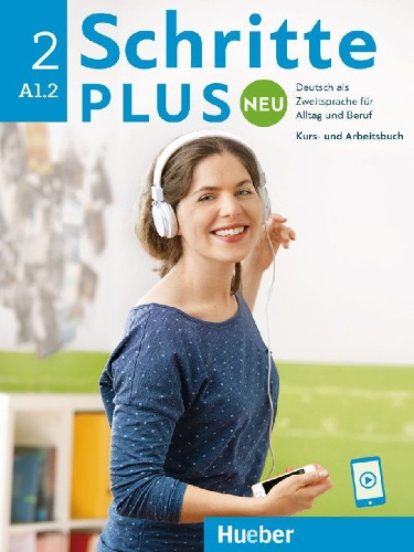 Buchcover und Innenansicht für das Buch: Schritte plus Neu 2. Kursbuch und Arbeitsbuch mit Audios online