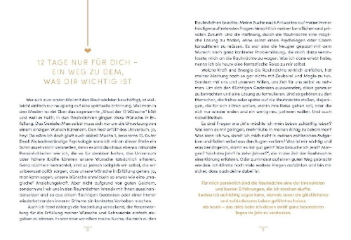Buchcover und Innenansicht für das Buch: Rauhnächte - 12 Tage nur für dich