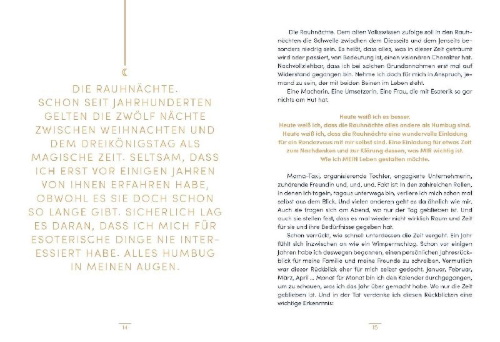 Buchcover und Innenansicht für das Buch: Rauhnächte - 12 Tage nur für dich