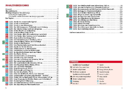Buchcover und Innenansicht für das Buch: ROTHER Wanderführer Fichtelgebirge