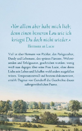 Buchcover und Innenansicht für das Buch: Alle Schönheit, aller Zauber. Lucie und Hermann von Pückler