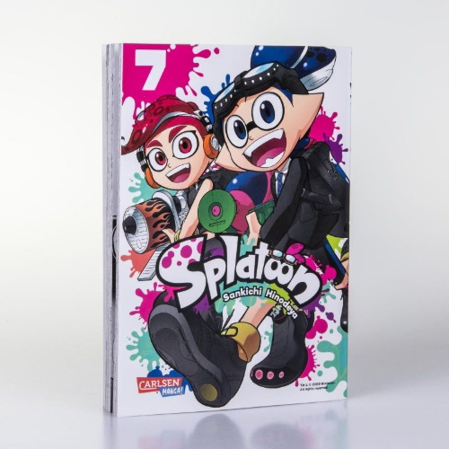 Buchcover und Innenansicht für das Buch: Splatoon