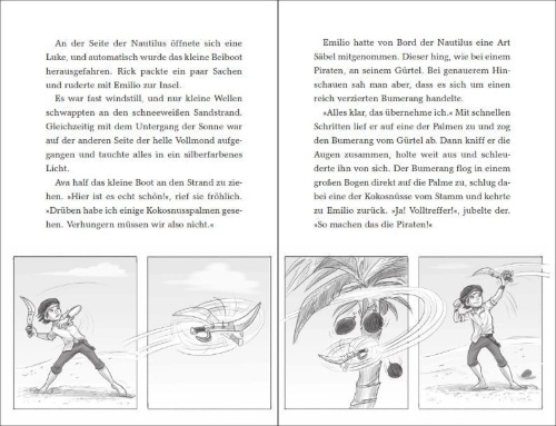 Buchcover und Innenansicht für das Buch: Rick Nautilus - SOS aus der Tiefe