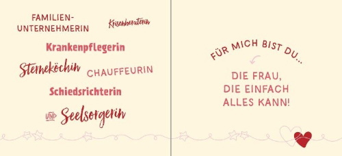 Buchcover und Innenansicht für das Buch: Für die beste Mama der Welt