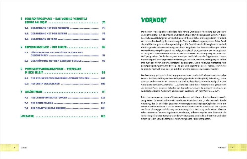 Buchcover und Innenansicht für das Buch: Kreativ anleiten in der Kita