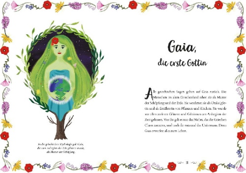Buchcover und Innenansicht für das Buch: Geschichten von Heldinnen aus der griechischen Mythologie