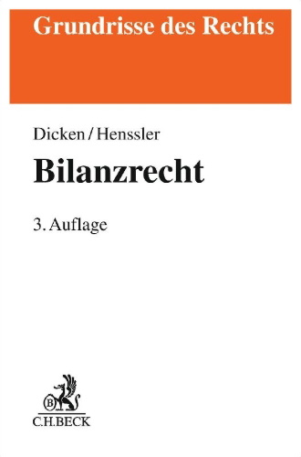 Buchcover und Innenansicht für das Buch: Bilanzrecht