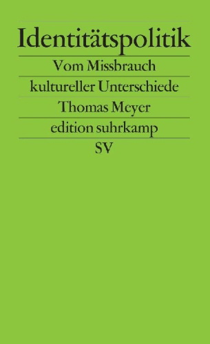 Buchcover und Innenansicht für das Buch: Identitätspolitik