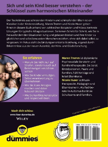 Buchcover und Innenansicht für das Buch: Elternratgeber Schluss mit Schimpfen für Dummies