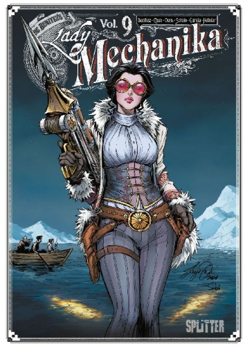 Buchcover und Innenansicht für das Buch: Lady Mechanika 8