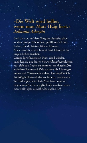 Buchcover und Innenansicht für das Buch: The Midnight Library