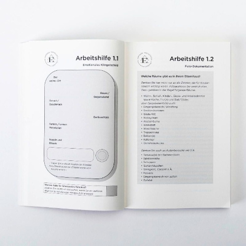 Buchcover und Innenansicht für das Buch: Adieu Elternhaus