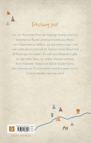 Buchcover und Innenansicht für das Buch: Allgäu. Wandern für die Seele
