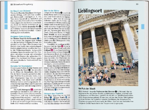 Buchcover und Innenansicht für das Buch: DUMONT Reise-Taschenbuch Reiseführer Belgien