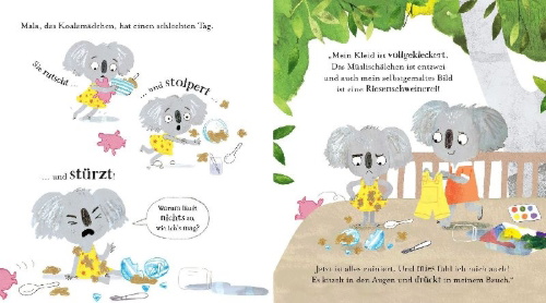 Buchcover und Innenansicht für das Buch: Gutes Benehmen leicht gemacht: Freundlichkeit für kleine Koalas