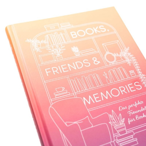 Buchcover und Innenansicht für das Buch: Friends, Books & Memories
