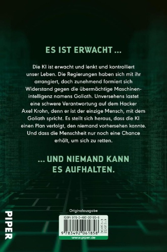 Buchcover und Innenansicht für das Buch: Die Eskalation