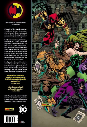 Buchcover und Innenansicht für das Buch: Batman: Knightfall - Der Sturz des Dunklen Ritters (Deluxe Edition)