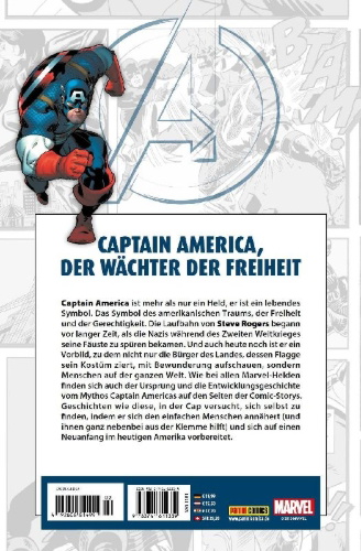 Buchcover und Innenansicht für das Buch: Avengers Collection: Captain America