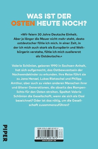 Buchcover und Innenansicht für das Buch: Ostbewusstsein
