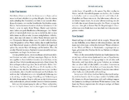 Buchcover und Innenansicht für das Buch: Night Swimming. How to Swim through the Darkness
