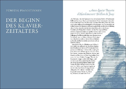 Buchcover und Innenansicht für das Buch: Women and the Piano. A History in 50 Lives