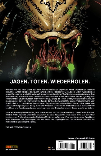 Buchcover und Innenansicht für das Buch: Predator (2022) #1-#6