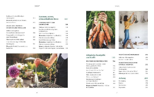 Buchcover und Innenansicht für das Buch: Slow Living Garden