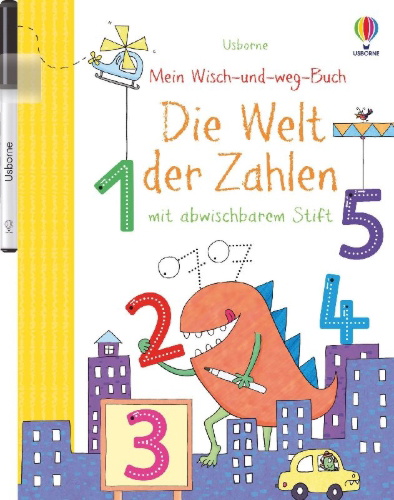Buchcover und Innenansicht für das Buch: Mein Wisch-und-weg-Buch: Die Welt der Zahlen