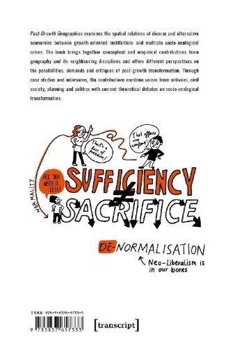 Buchcover und Innenansicht für das Buch: Post-Growth Geographies