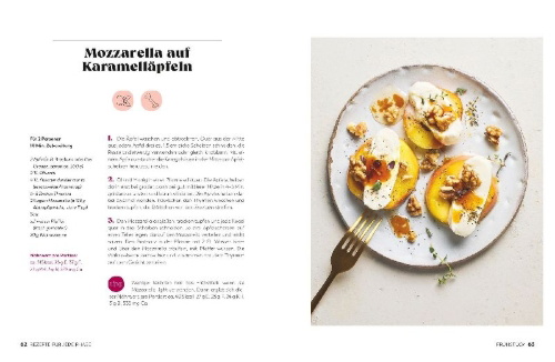 Buchcover und Innenansicht für das Buch: Essen, das stärkt