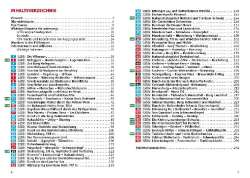 Buchcover und Innenansicht für das Buch: ROTHER Wanderführer Eifel