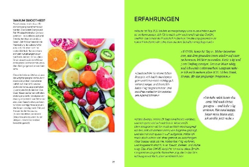 Buchcover und Innenansicht für das Buch: Feel Good With Food