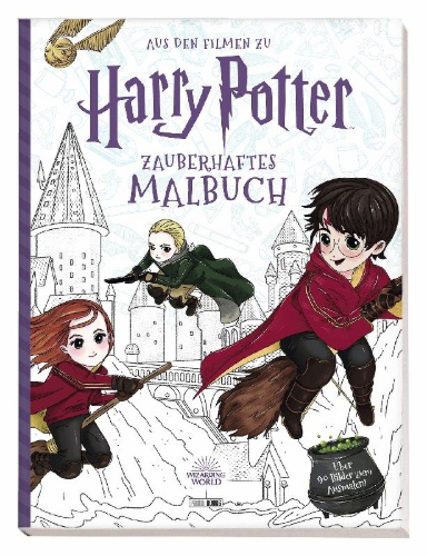 Buchcover und Innenansicht für das Buch: Harry Potter: Magical Art Coloring Book