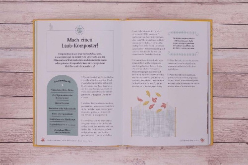 Buchcover und Innenansicht für das Buch: The Pocket Book Of Garden Experiments - Backyard Weather