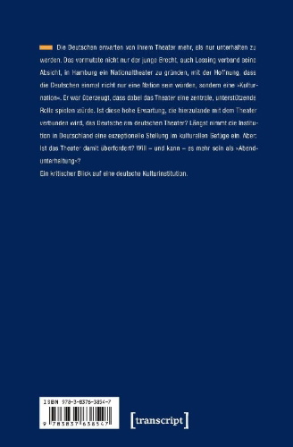 Buchcover und Innenansicht für das Buch: Die Deutschen und ihr Theater