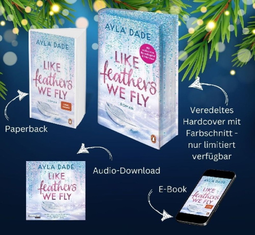 Buchcover und Innenansicht für das Buch: Like Feathers We Fly