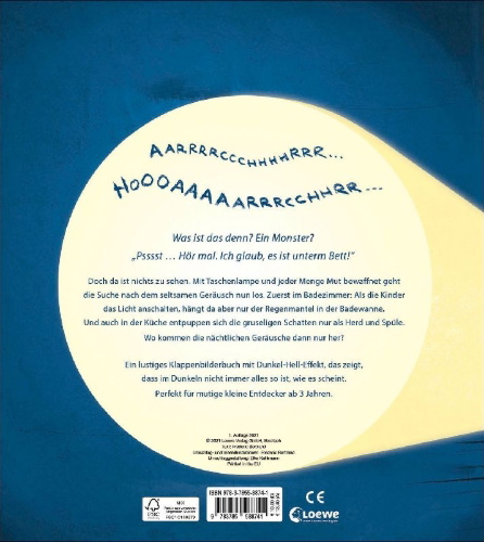 Buchcover und Innenansicht für das Buch: Wir haben doch keine Angst im Dunkeln!
