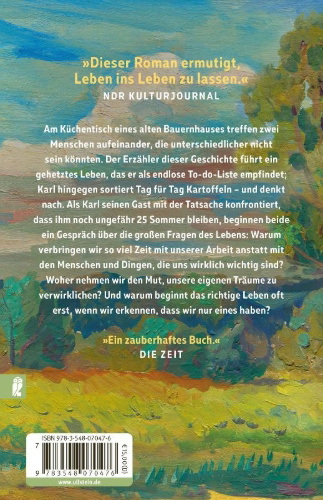 Buchcover und Innenansicht für das Buch: 25 letzte Sommer