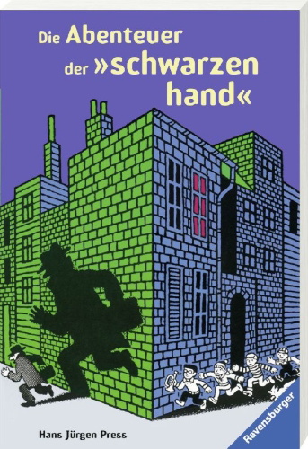 Buchcover und Innenansicht für das Buch: Die Abenteuer der schwarzen Hand