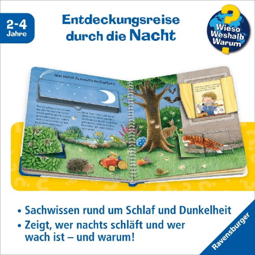 Buchcover und Innenansicht für das Buch: Wieso? Weshalb? Warum? junior, Band 28: Wenn es dunkel wird