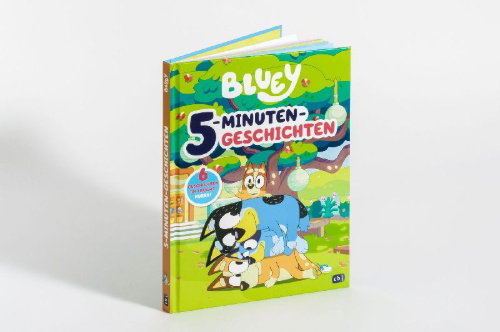 Buchcover und Innenansicht für das Buch: Bluey - 5-Minute-Stories