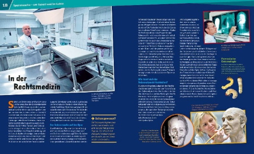 Buchcover und Innenansicht für das Buch: WAS IST WAS Band 98 Kriminalistik. Dem Täter auf der Spur