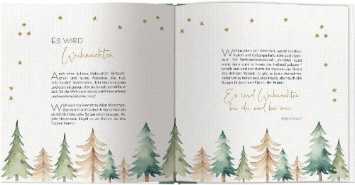Buchcover und Innenansicht für das Buch: Erzähl mir von deinem Weihnachten