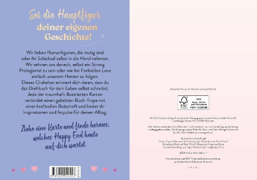 Buchcover und Innenansicht für das Buch: Orakelkarten: Too Many Choices