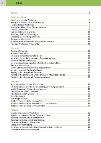 Buchcover und Innenansicht für das Buch: Sicher ins Gymnasium: 15-Minuten-Kurztests Englisch 4.Klasse