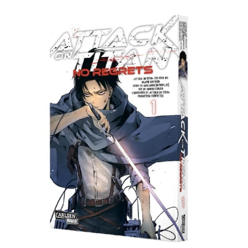 Buchcover und Innenansicht für das Buch: Shingeki no kyojin kuinaki sentaku