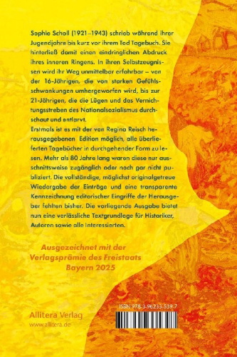 Buchcover und Innenansicht für das Buch: Sophie Scholl. Eine Kostbarkeit für immer