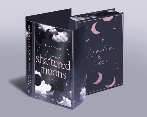 Buchcover und Innenansicht für das Buch: Beyond Shattered Moons