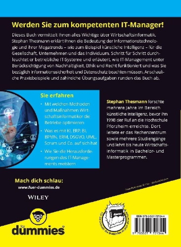 Buchcover und Innenansicht für das Buch: Wirtschaftsinformatik für Dummies